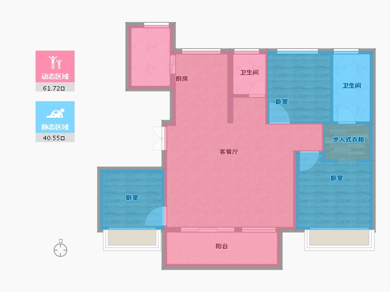 浙江省-湖州市-光明梦想城-92.00-户型库-动静分区