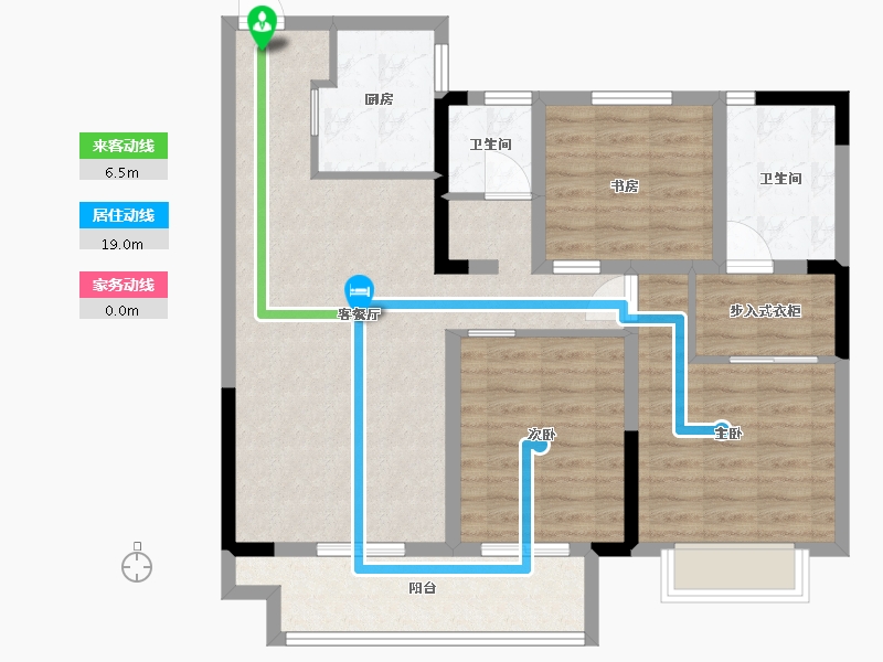 江苏省-淮安市-中梁·玖龙首府-92.00-户型库-动静线