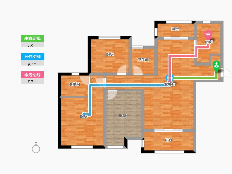 江苏省-盐城市-港海明珠-102.00-户型库-动静线