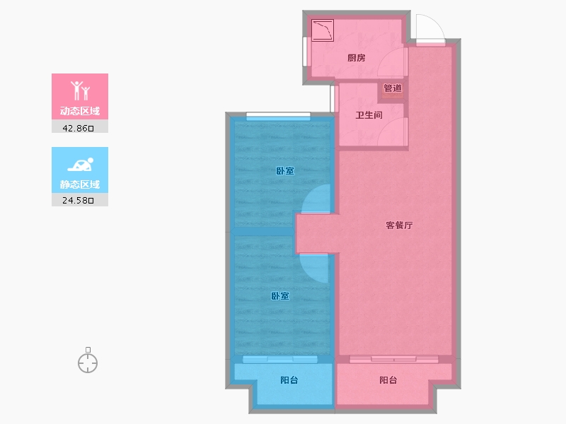 浙江省-湖州市-光明梦想城-59.43-户型库-动静分区