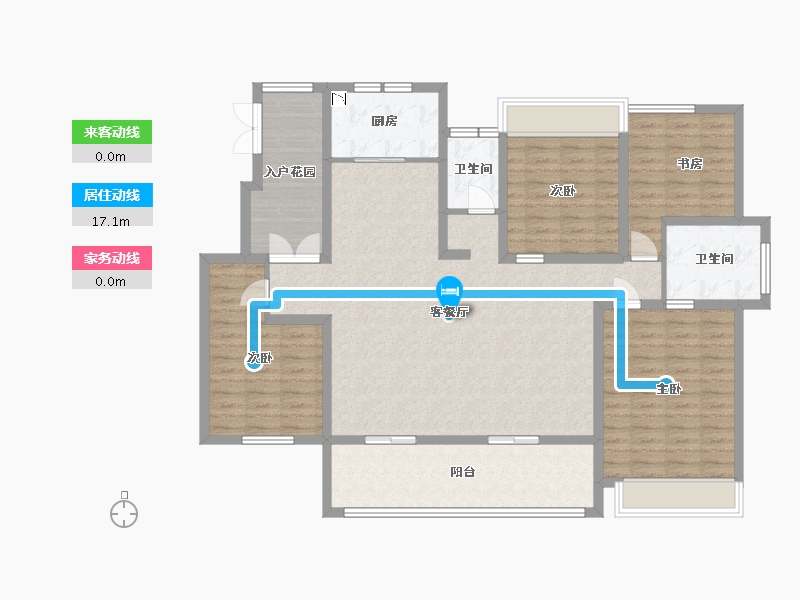 江苏省-淮安市-水沐明悅府-136.20-户型库-动静线