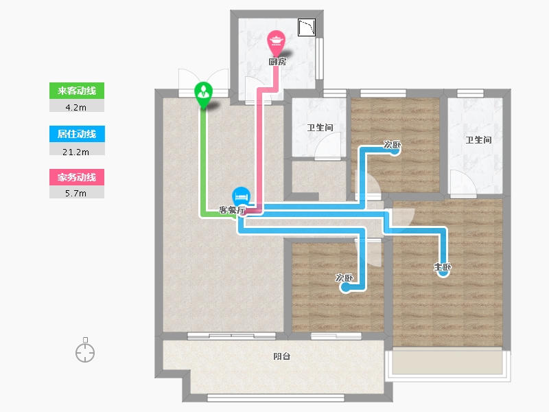 江苏省-徐州市-石榴运河首府-91.00-户型库-动静线