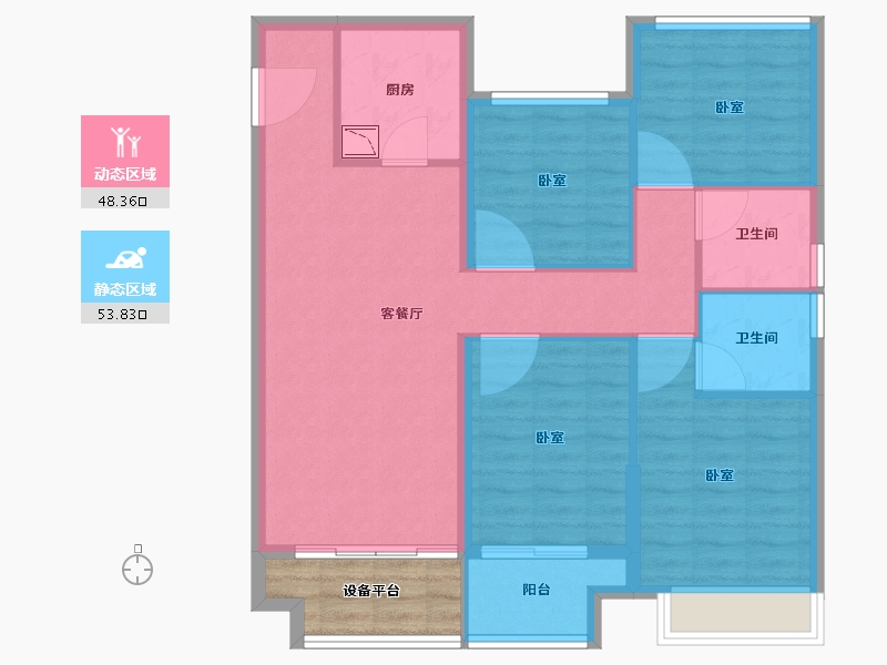 浙江省-湖州市-光明梦想城-97.02-户型库-动静分区