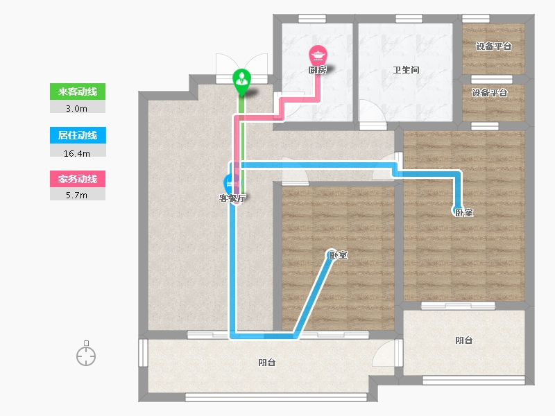 浙江省-宁波市-亲和源-92.00-户型库-动静线