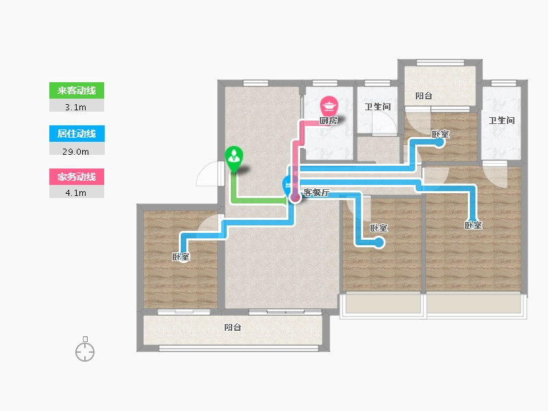 浙江省-温州市-华鸿中梁首府壹号-112.01-户型库-动静线