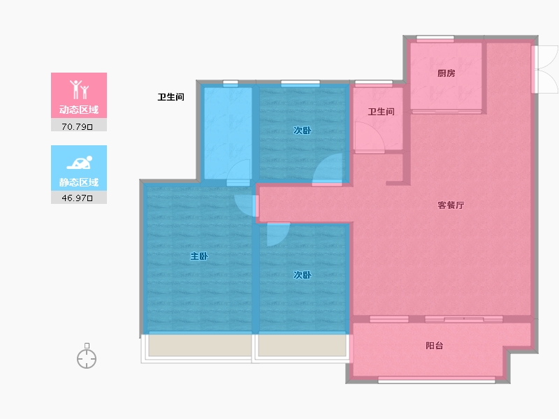 江苏省-徐州市-石榴运河首府-106.00-户型库-动静分区