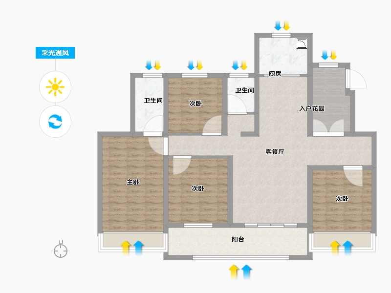 江苏省-徐州市-石榴运河首府-114.00-户型库-采光通风