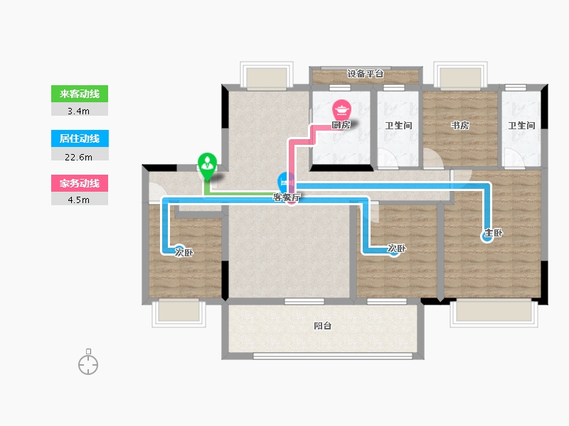 江苏省-南通市-龙信·骏园-114.01-户型库-动静线