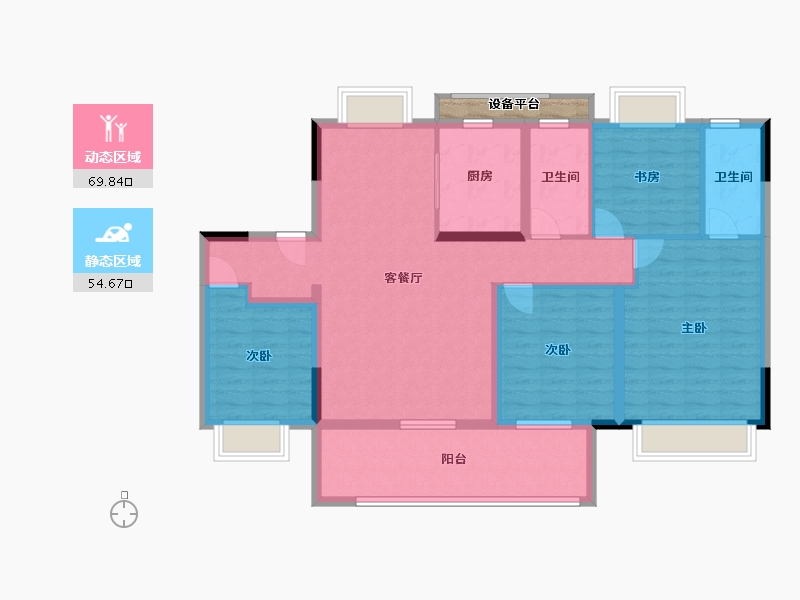 江苏省-南通市-龙信·骏园-114.01-户型库-动静分区