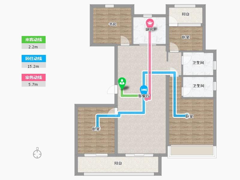 浙江省-温州市-华鸿中梁首府壹号-106.00-户型库-动静线