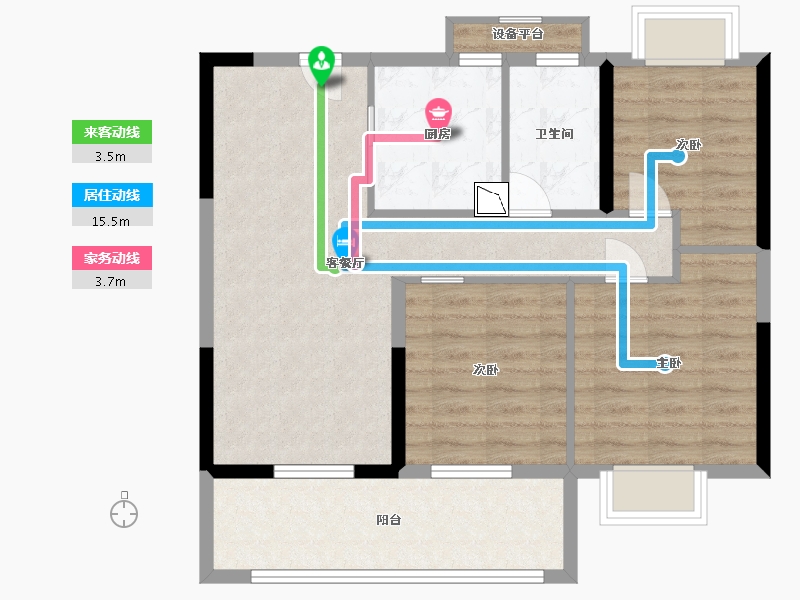 江苏省-南通市-龙信·骏园-79.00-户型库-动静线