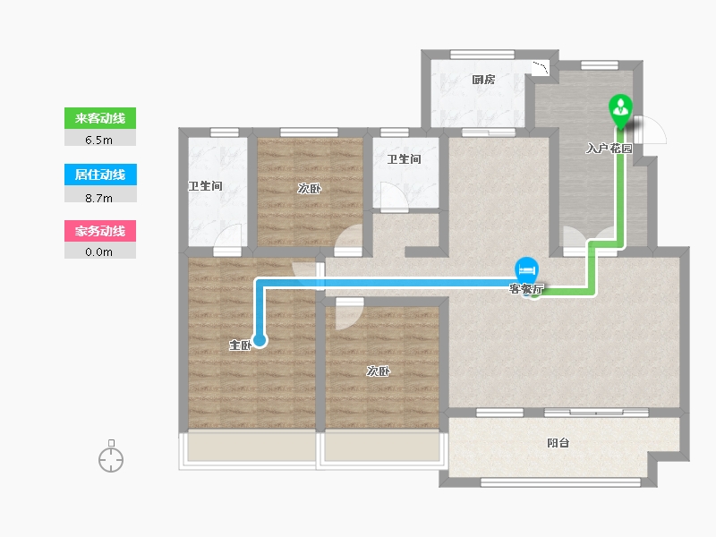 江苏省-徐州市-石榴运河首府-105.00-户型库-动静线