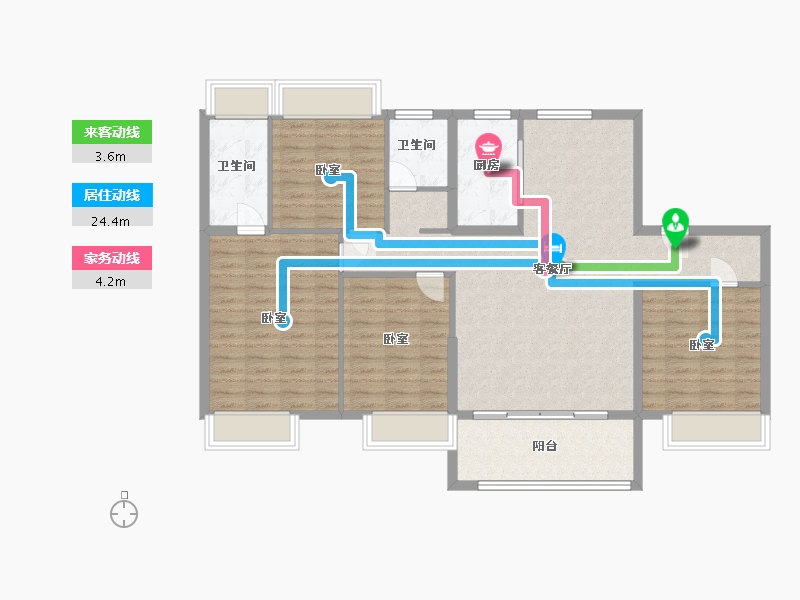 浙江省-湖州市-碧桂园天玺-114.00-户型库-动静线