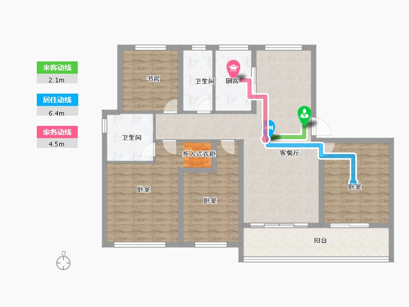 浙江省-宁波市-融创信达宁波府-116.00-户型库-动静线