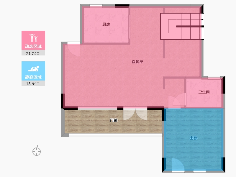 江苏省-南通市-蓝城·南通桃李春风-96.00-户型库-动静分区