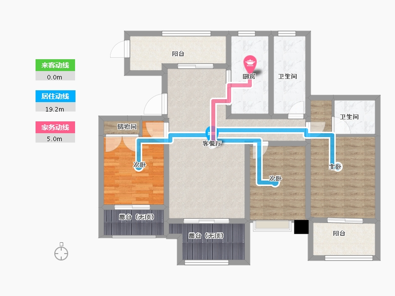 江苏省-扬州市-光明·朗悦华府-101.00-户型库-动静线