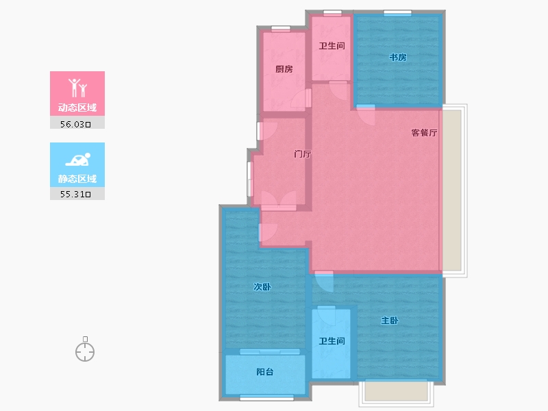 江苏省-盐城市-美麟常青藤-99.20-户型库-动静分区