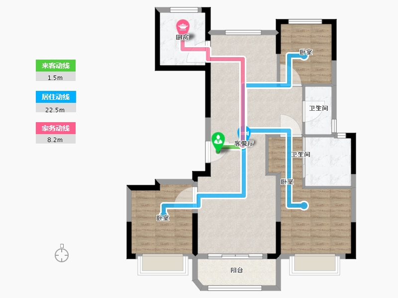 浙江省-宁波市-金隅大成郡二期-96.01-户型库-动静线