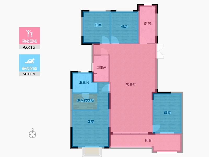 浙江省-湖州市-湖州恒大悦龙台-116.00-户型库-动静分区