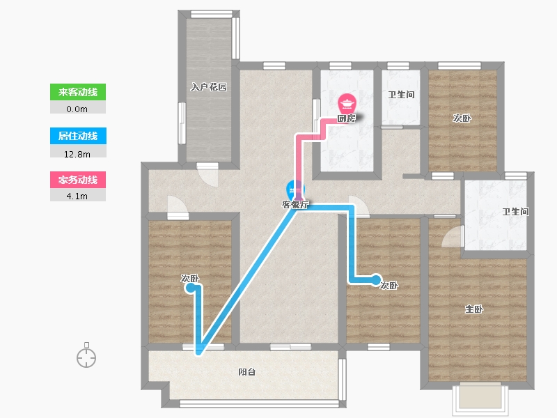 江苏省-淮安市-盱眙御景星城-107.99-户型库-动静线