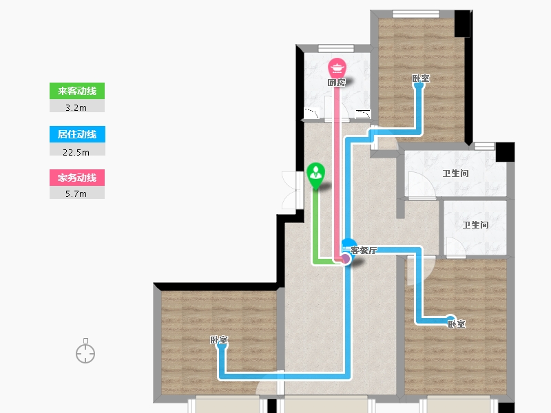 新疆维吾尔自治区-乌鲁木齐市-源凯第一城三期-80.52-户型库-动静线