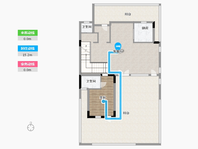 江苏省-南通市-蓝城·南通桃李春风-160.00-户型库-动静线