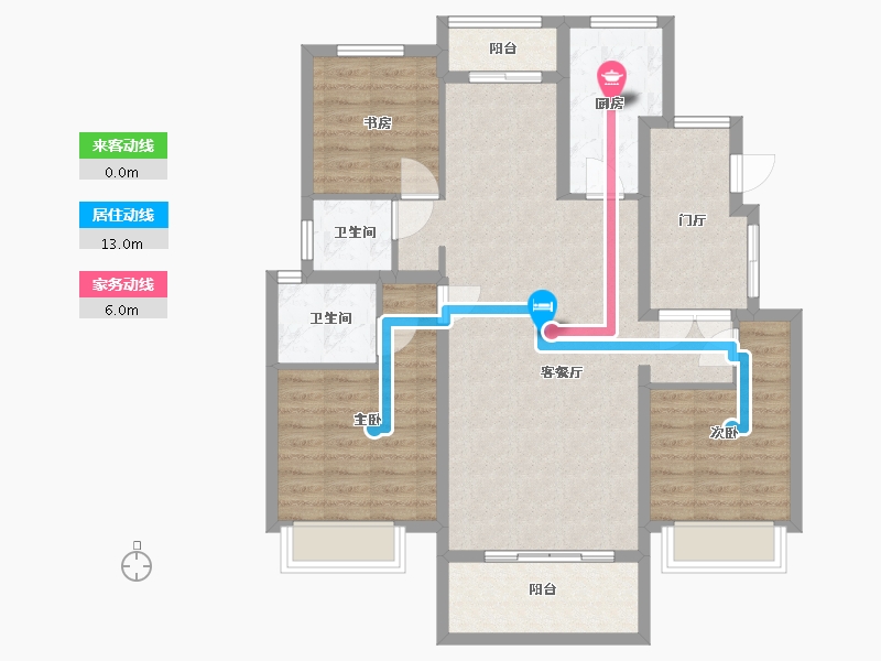 江苏省-盐城市-美麟常青藤-99.00-户型库-动静线