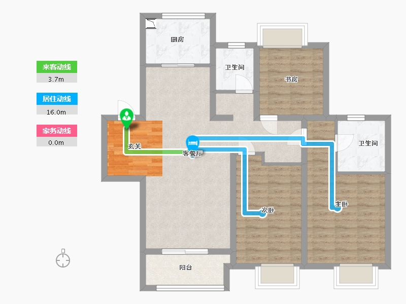 江苏省-淮安市-昌兴壹城-92.00-户型库-动静线