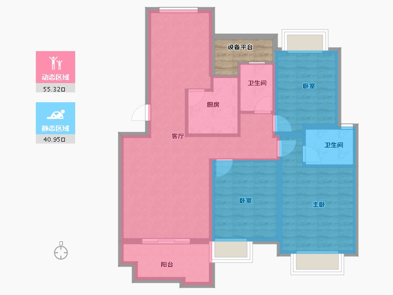 安徽省-池州市-云珠海棠湾-89.00-户型库-动静分区