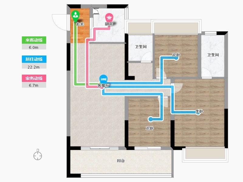 安徽省-滁州市-祥生昌建金麟府-96.00-户型库-动静线