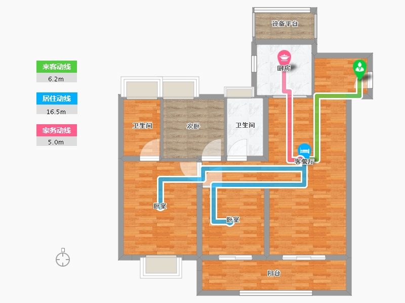 江苏省-南通市-城投·金地阅峯汇-98.00-户型库-动静线