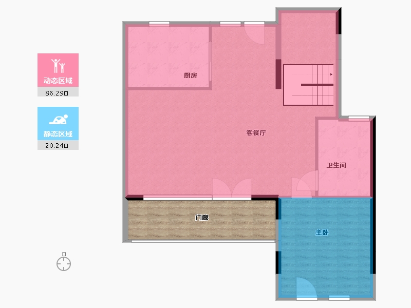 江苏省-南通市-蓝城·南通桃李春风-112.00-户型库-动静分区