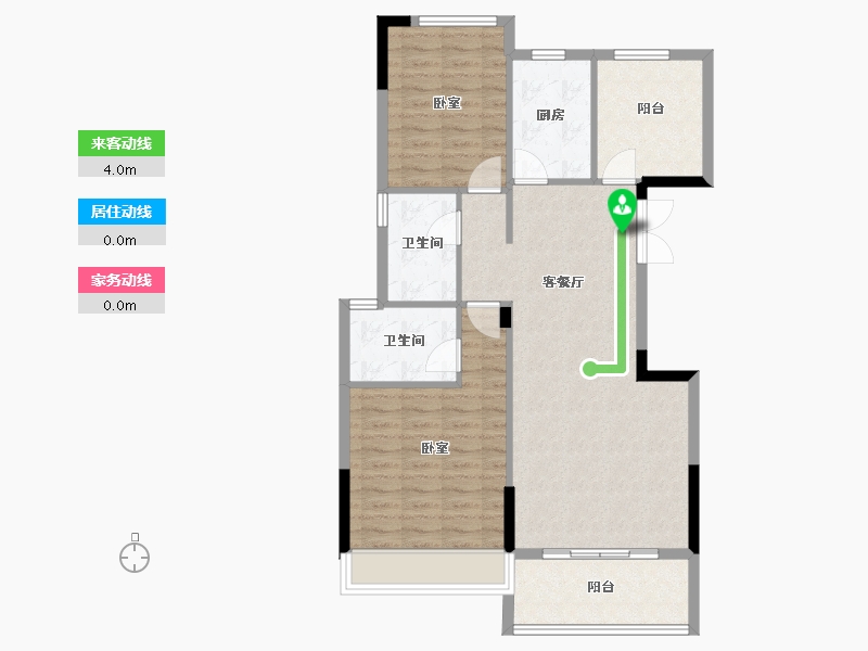 浙江省-金华市-明都星耀城-89.02-户型库-动静线