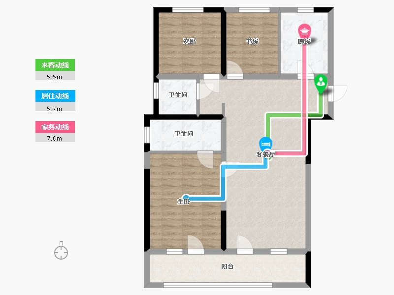 青海省-西宁市-中房南乐府-92.00-户型库-动静线