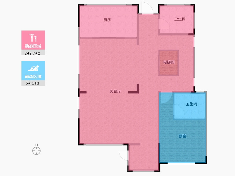 江苏省-南通市-帝冠城山隐-280.00-户型库-动静分区