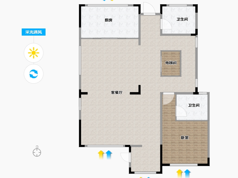 江苏省-南通市-帝冠城山隐-280.00-户型库-采光通风