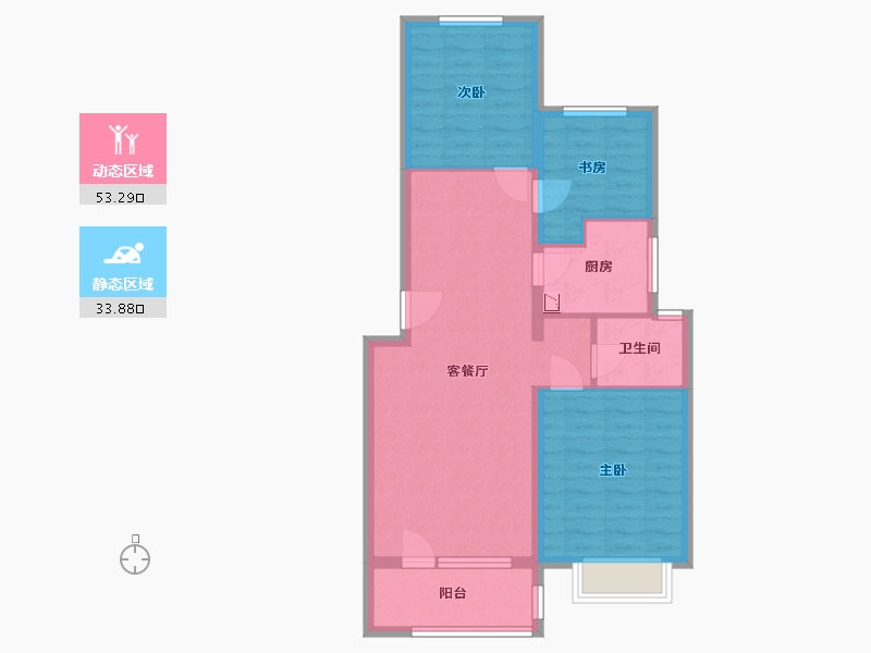 河北省-保定市-涿州铂悦山-77.99-户型库-动静分区