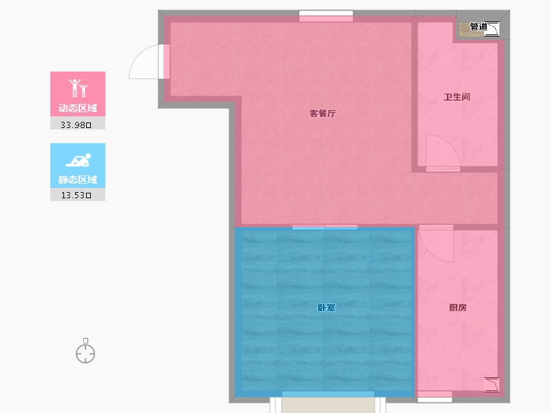 浙江省-宁波市-宁波恒大溪上桃花源-43.00-户型库-动静分区