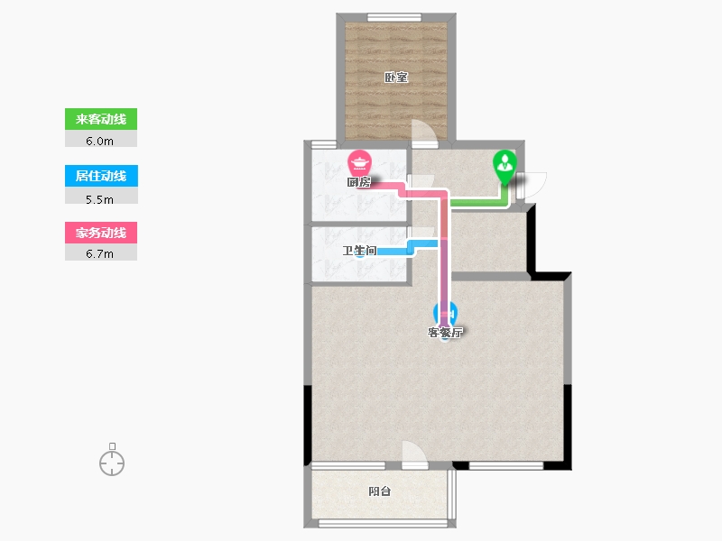 浙江省-宁波市-融创涌宁府-79.71-户型库-动静线