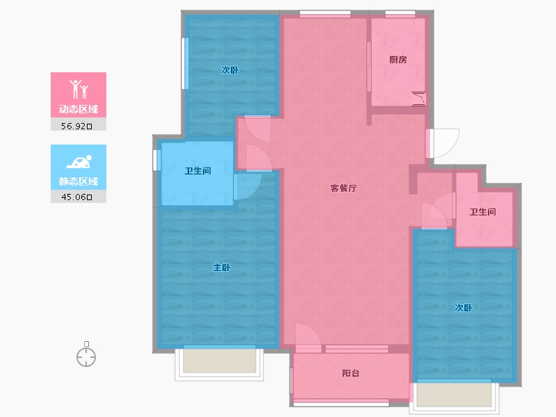 河北省-保定市-涿州铂悦山-91.01-户型库-动静分区