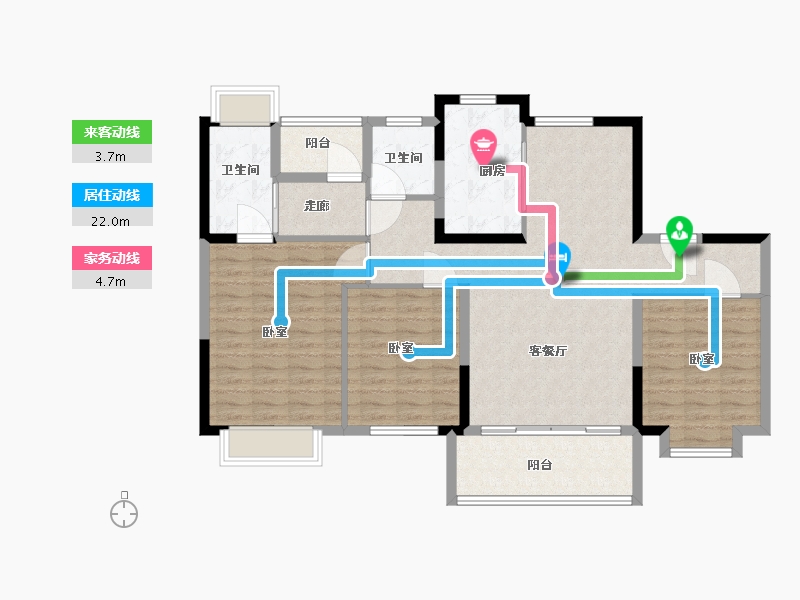 浙江省-湖州市-碧桂园中南海上传奇-115.53-户型库-动静线