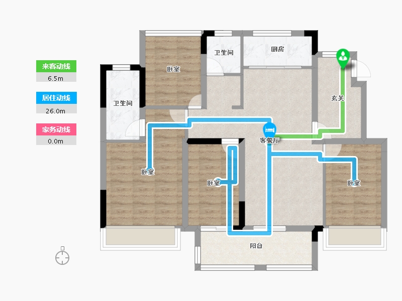 浙江省-湖州市-安吉石榴玉兰湾-94.19-户型库-动静线