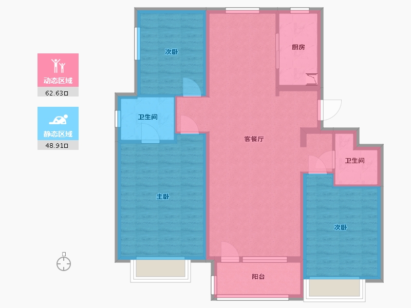 河北省-保定市-涿州铂悦山-100.00-户型库-动静分区