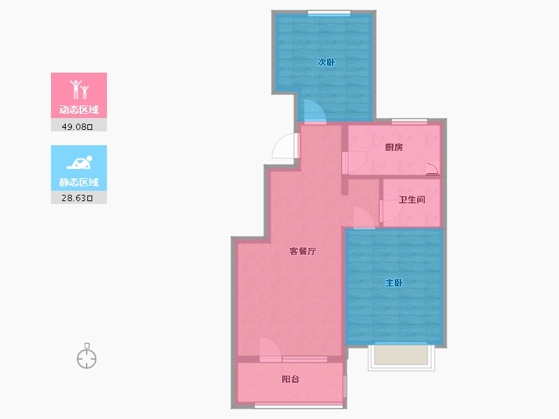 河北省-保定市-涿州铂悦山-69.00-户型库-动静分区