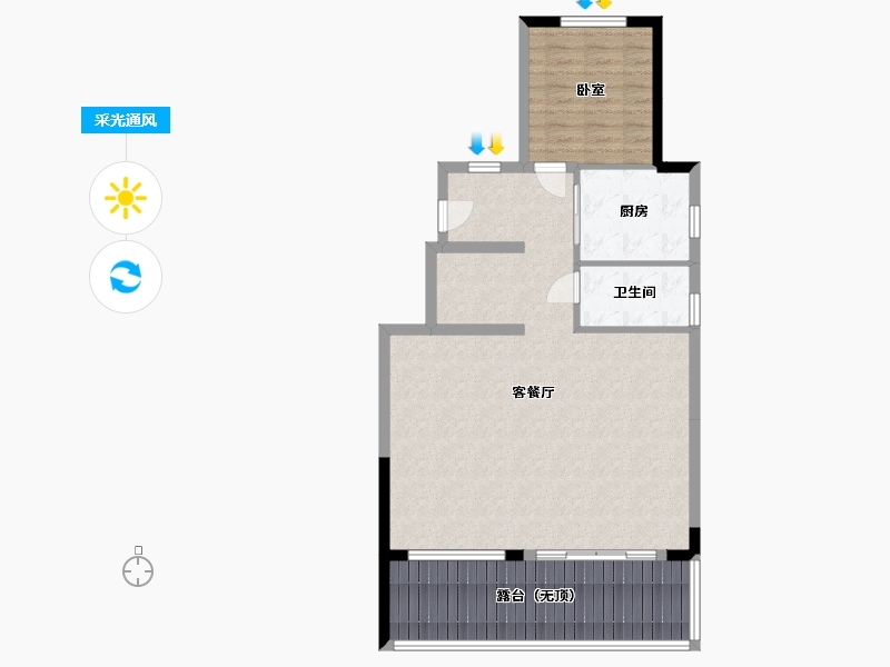 浙江省-宁波市-融创涌宁府-89.71-户型库-采光通风