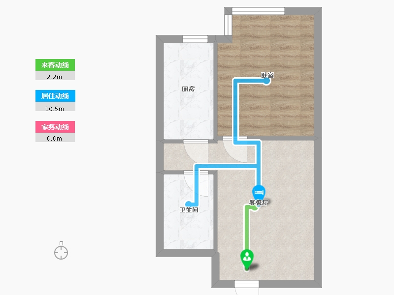 辽宁省-盘锦市-蓝色康桥E区·炫领域-36.85-户型库-动静线