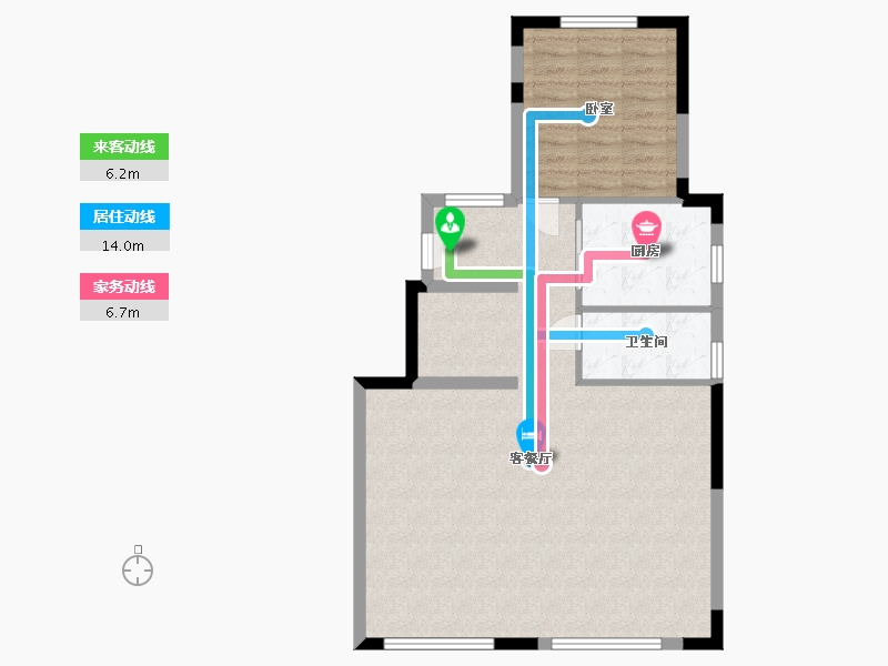 浙江省-宁波市-融创涌宁府-75.33-户型库-动静线