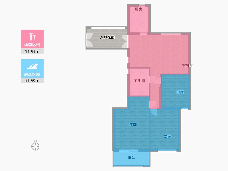 江苏省-盐城市-明新半岛花园-77.00-户型库-动静分区