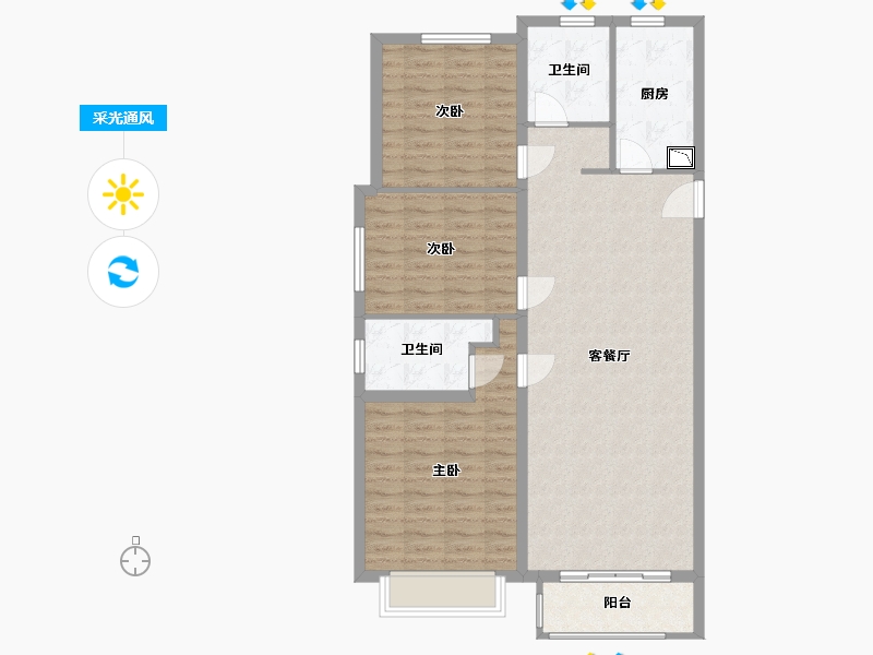 河北省-保定市-涿州铂悦山-99.00-户型库-采光通风