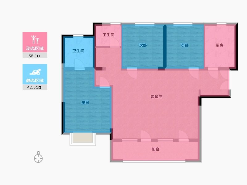 青海省-西宁市-中房南乐府-99.01-户型库-动静分区